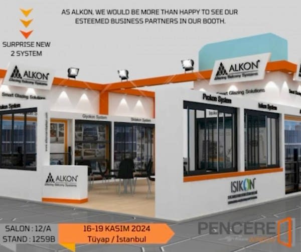 Alkon Tüyap Avrasya Pencere Fuarında Yerini Aldı